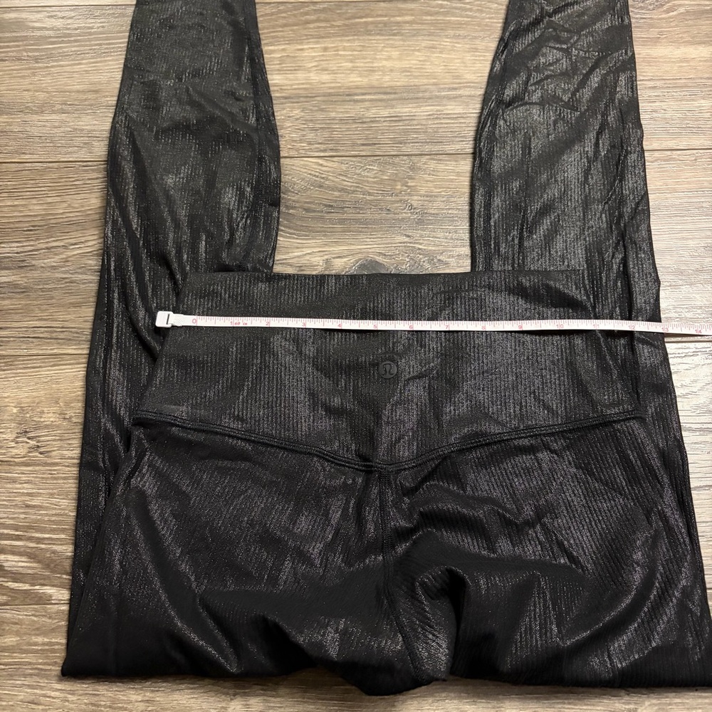 Lululemon Align Ribbed High-Rise Pant 28" *Shine (Black) Size 6 - Picture 6 of 6